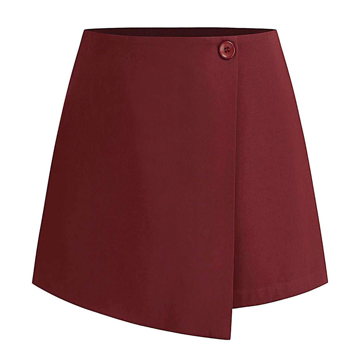 Women's Irregular Stretch Summer High Waist Zipper Button Skirt
