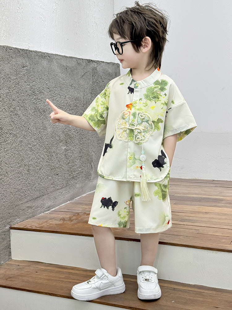 Children's Summer Folk Costume Dress For One Year Old National Children's Suit