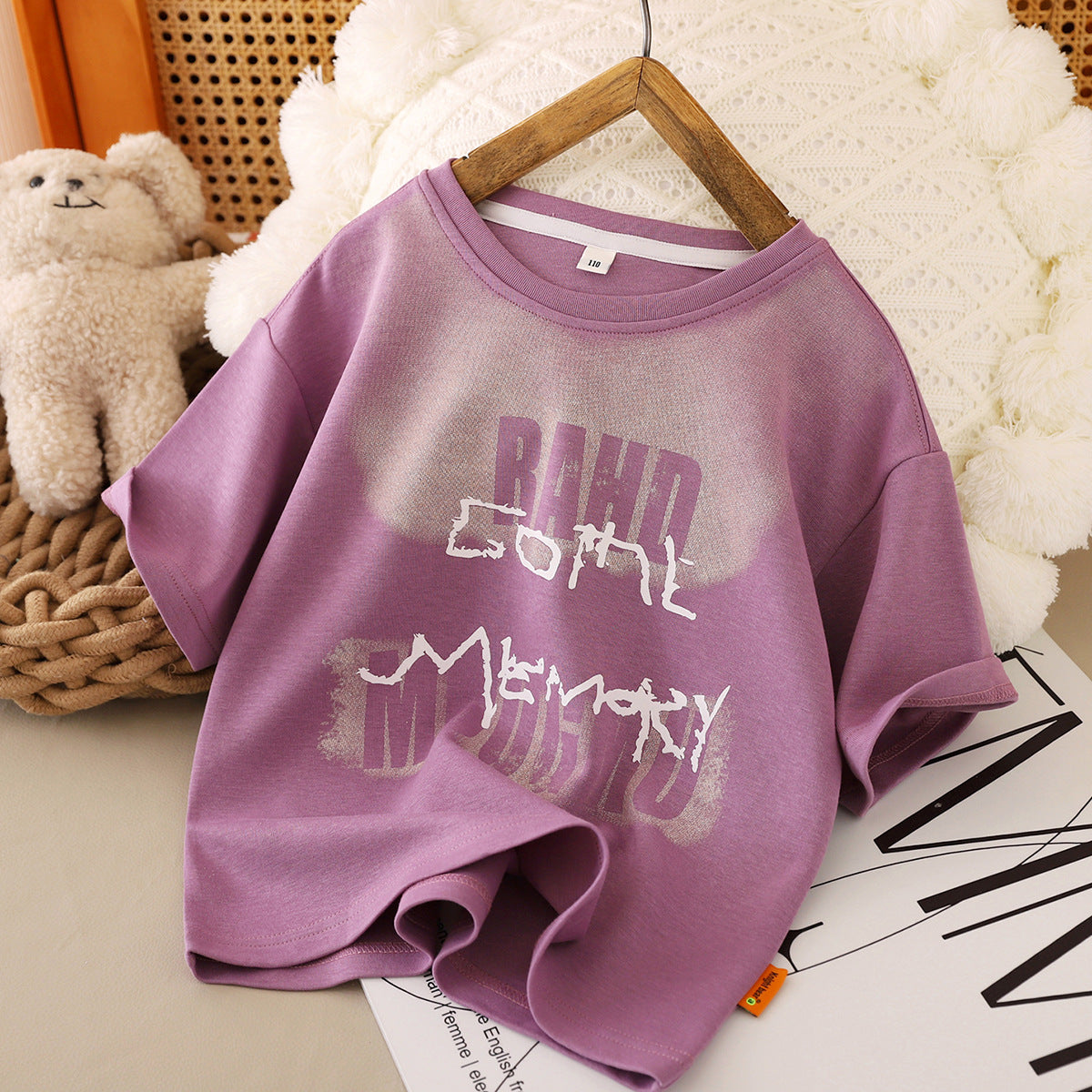 Children's Clothing Cotton Short-sleeved Summer Loose Top Middle Big Children's T-shirt