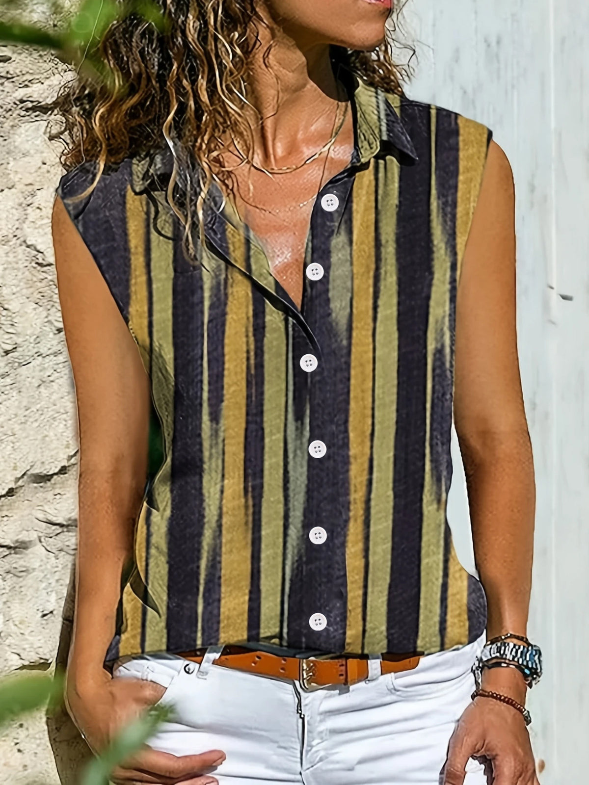 Cool Women's Fashion Printed Button Clothes Cardigans