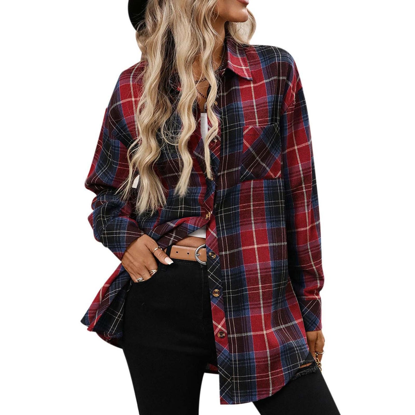 Women's Shirt Long Sleeve Autumn Retro Outerwear Style Blouse