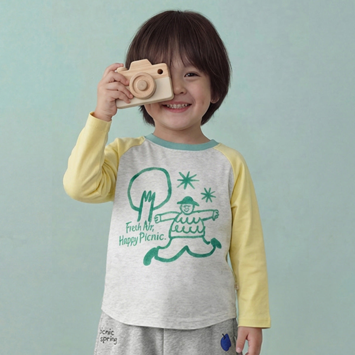 Children's Boys Long Sleeve Tops Cartoon Bottoming Children's T-shirt