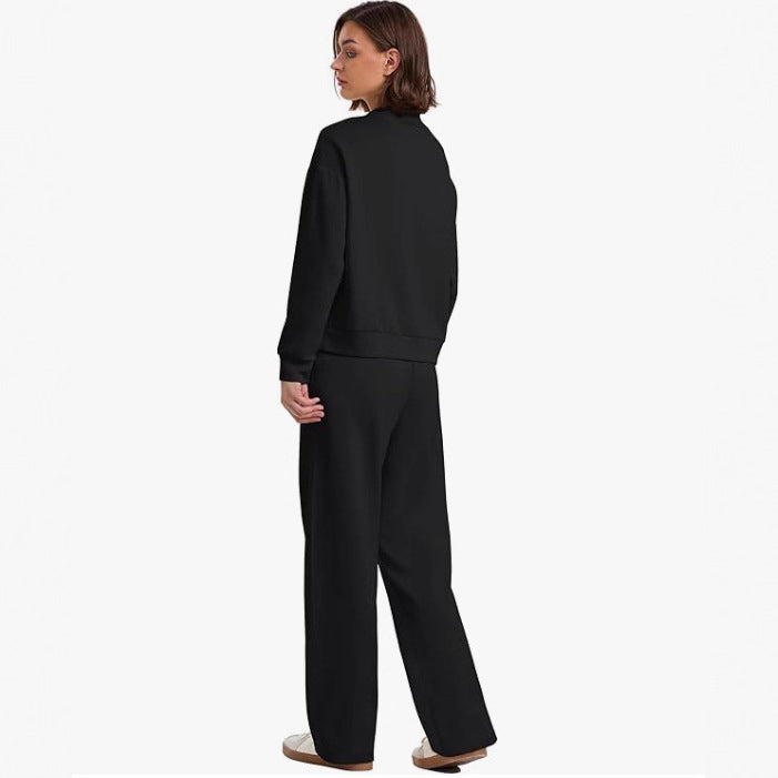 Women's Autumn Sports Leisure Pullover Long Sleeve Two-piece Fashion Casual Suit