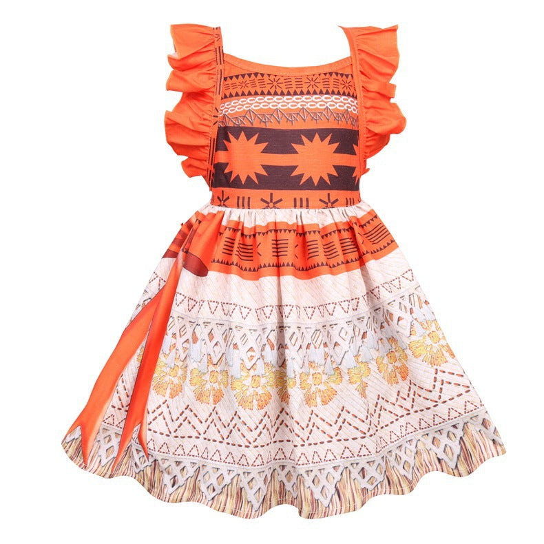 Stylish Casual Children's Clothing Cute Backless Children's Dress