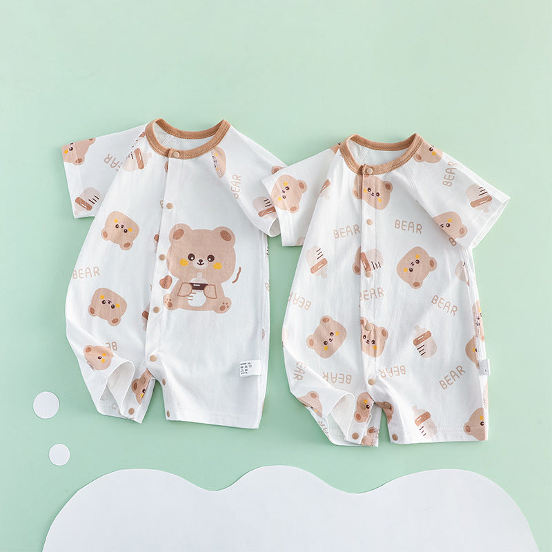 Jumpsuit Summer Boneless Rompers Split Breathable Air Conditioning Clothes Born Jumpsuit, Climbing Suit