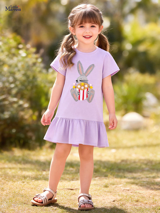 Casual Glamorous Children's Skirt Summer Cartoon Children's Dress