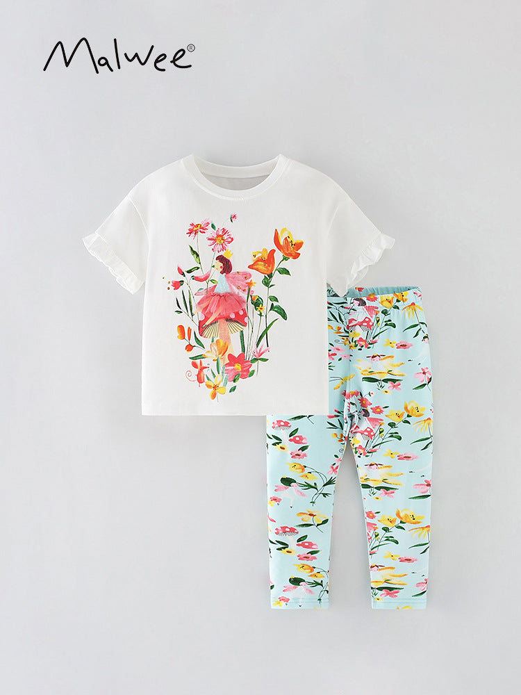 Neck Short Sleeves Pants Western Style Children's Suit