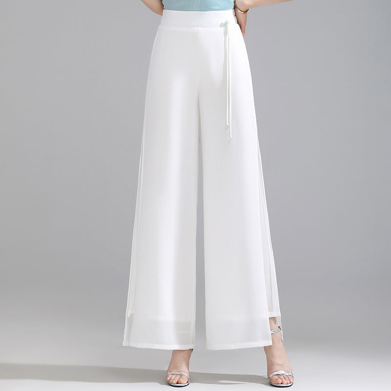 Women's Summer Thin High Waist Loose Wide Leg Big Pants