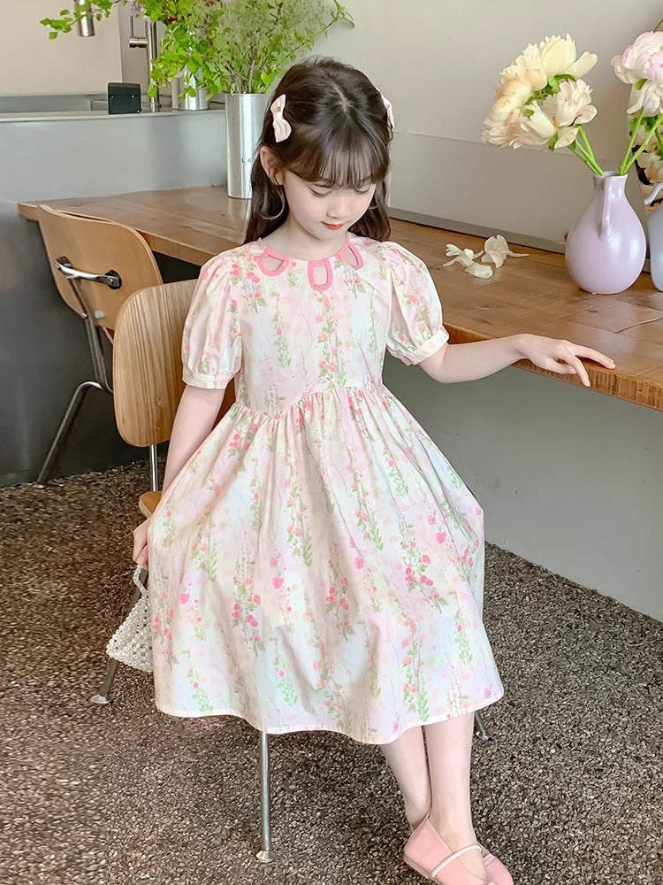 Children's Skirts Summer Hollow Out Floral Skirt Little Children's Dress