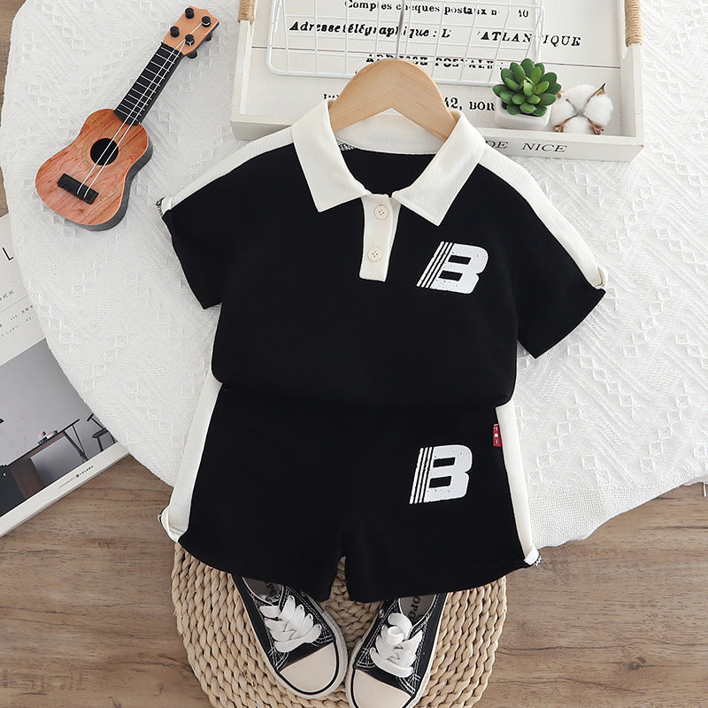 Sports Short Sleeve Summer Little Two-piece Children's Suit