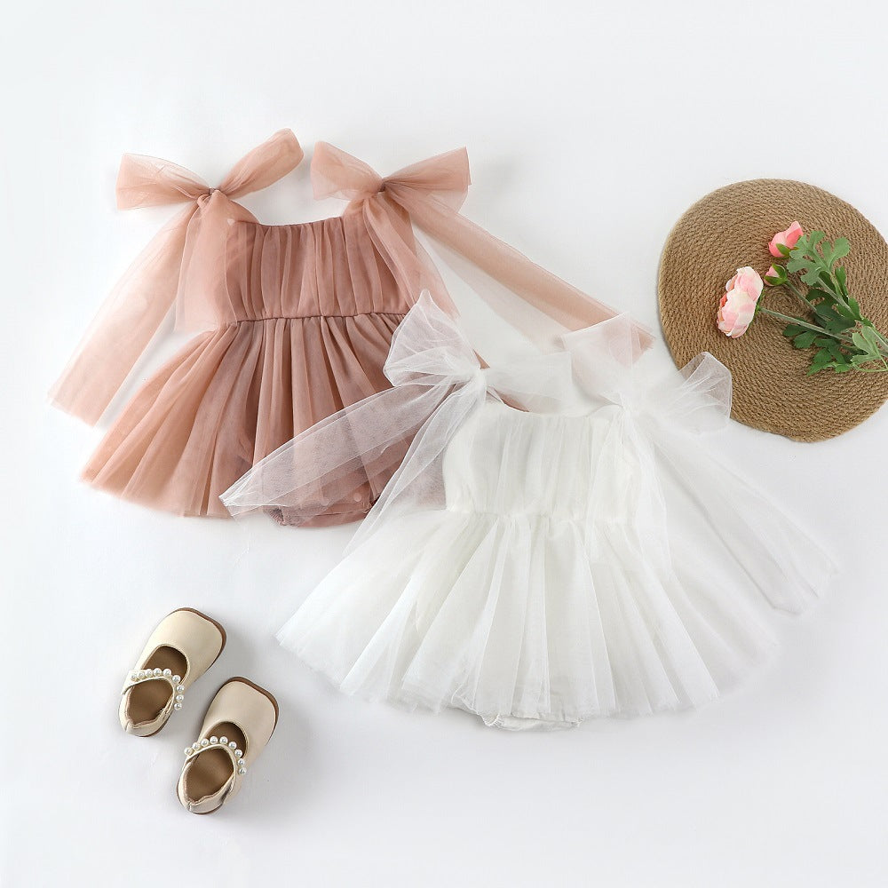Children's Infant Rompers Fashionable Princess Summer Breathable Mesh Korean Style Children's Dress