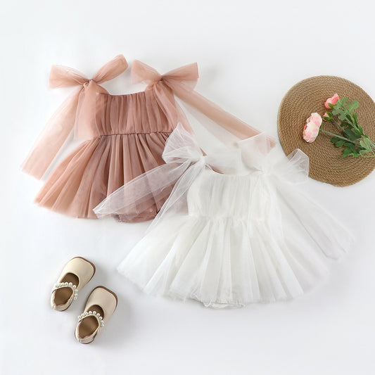 Children's Infant Rompers Fashionable Princess Summer Breathable Mesh Korean Style Children's Dress
