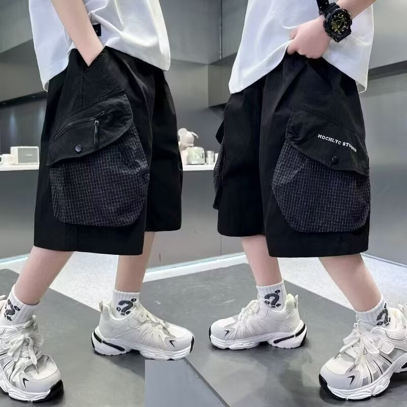 Children's Summer Boy Loose Casual Shorts Medium Big Children's Pants