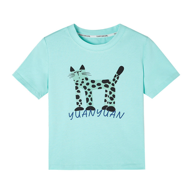 Children's Short-sleeved Cool Summer Breathable Cartoon Casual Children's T-shirt