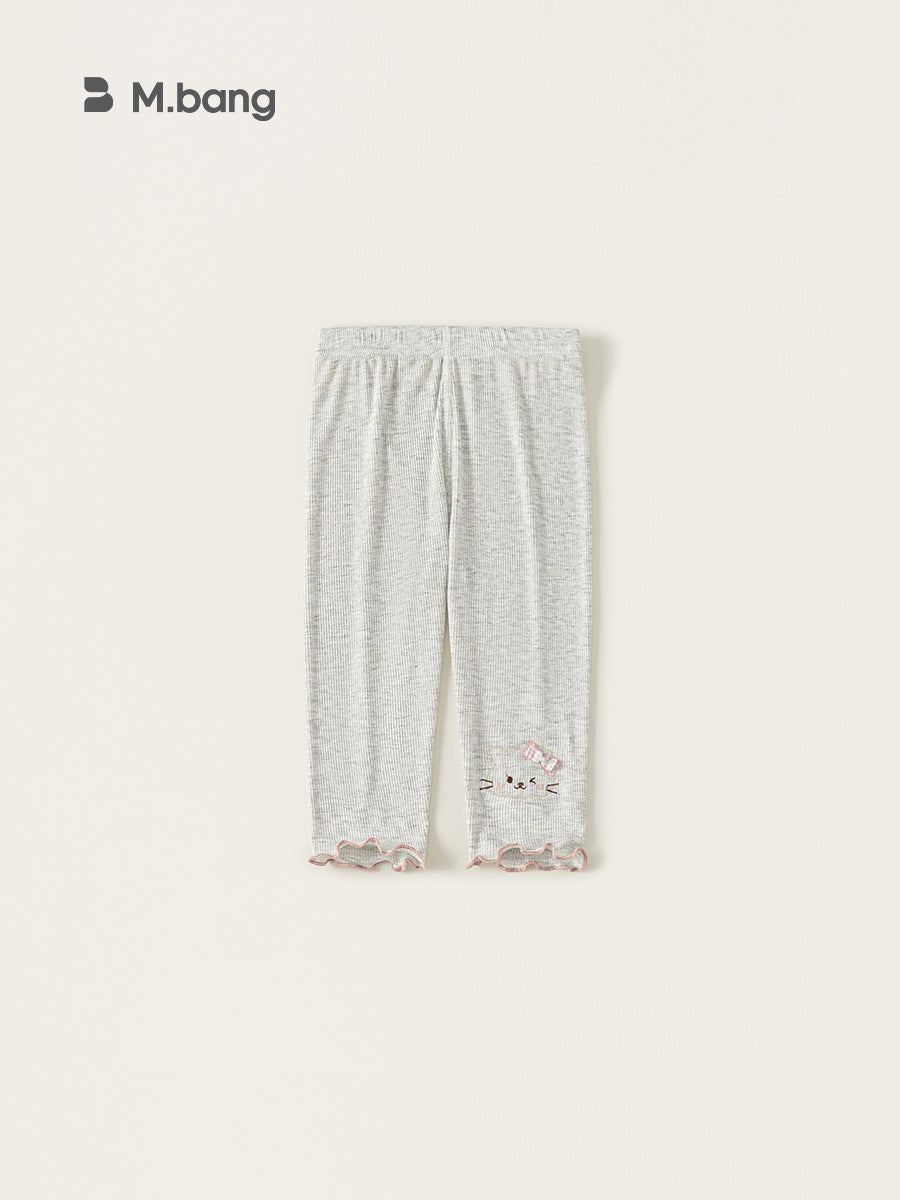 Children's Woven Clothing Trousers Summer Thin Wooden Children's Pants