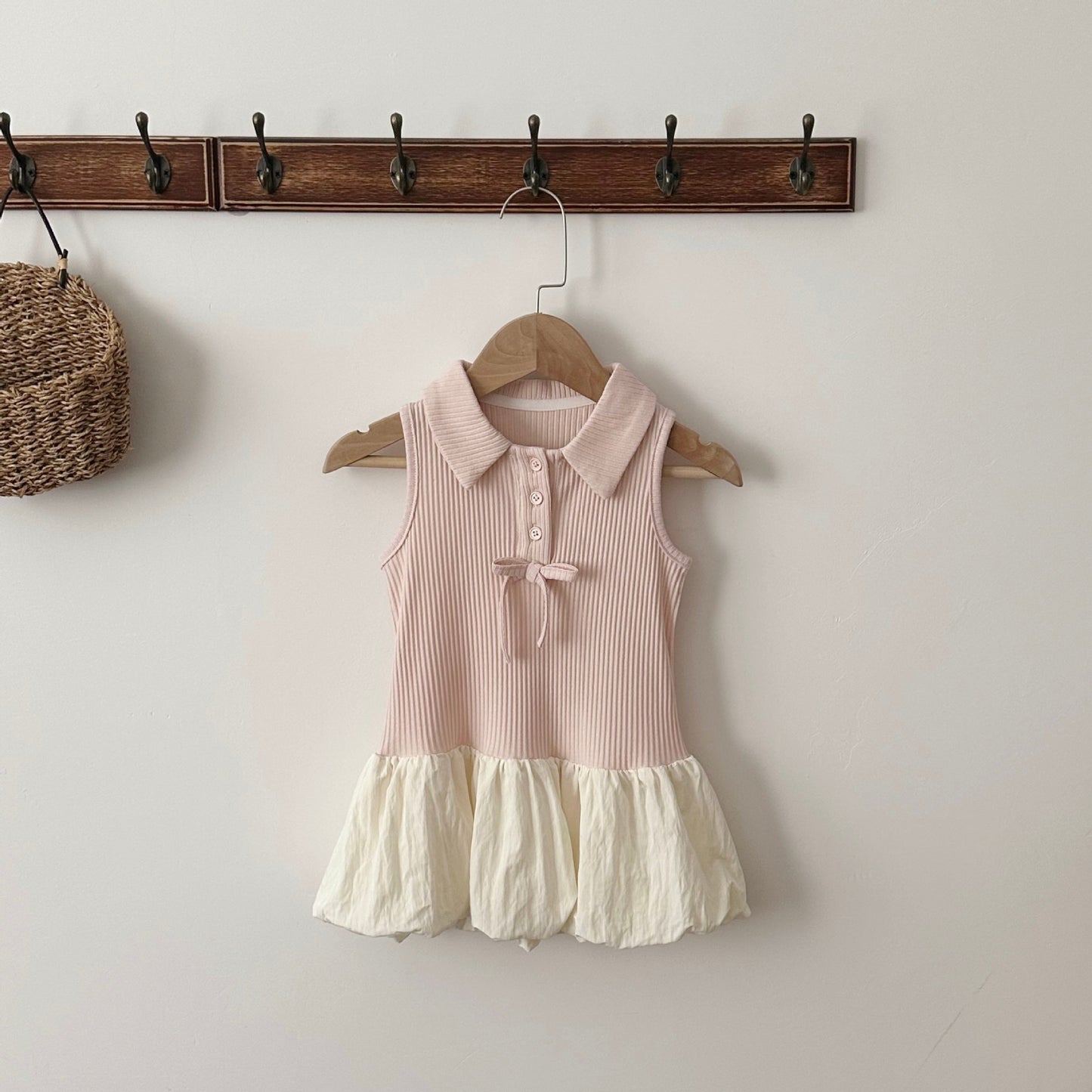 Summer Infant Collar Sleeveless Vest Bud Sweet Children's Dress