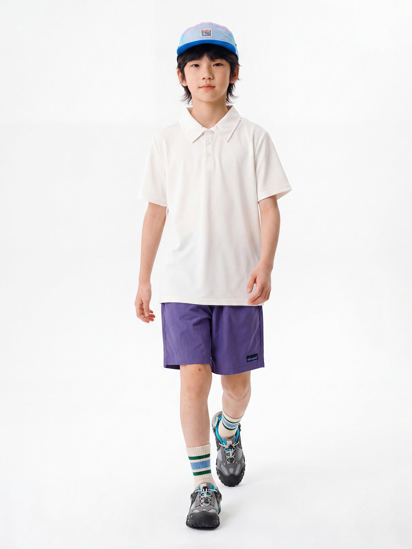 Children's Clothing Summer Boys Cool Feeling Beaded Youth Casual Short-sleeved Children's T-shirt