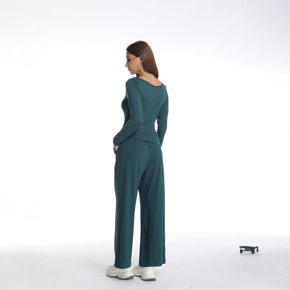 Fashion Unique Spring Asymmetric T-shirt Sportswear Fashion Casual Suit