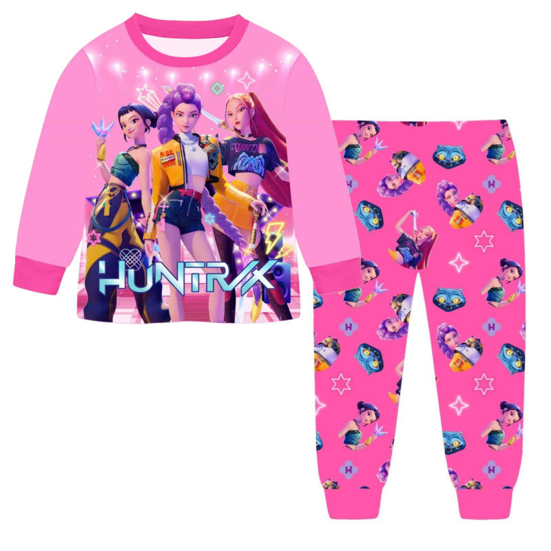 New Children's Long-sleeved Pajamas Home Wear Children's Suit