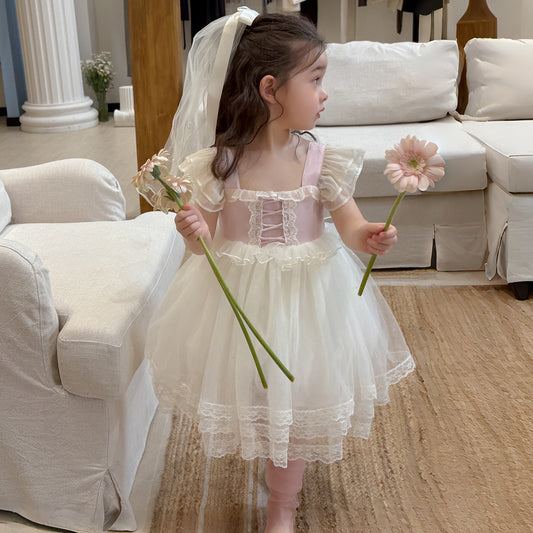 Net Yarn Cake Skirt Summer Fairy Children's Dress
