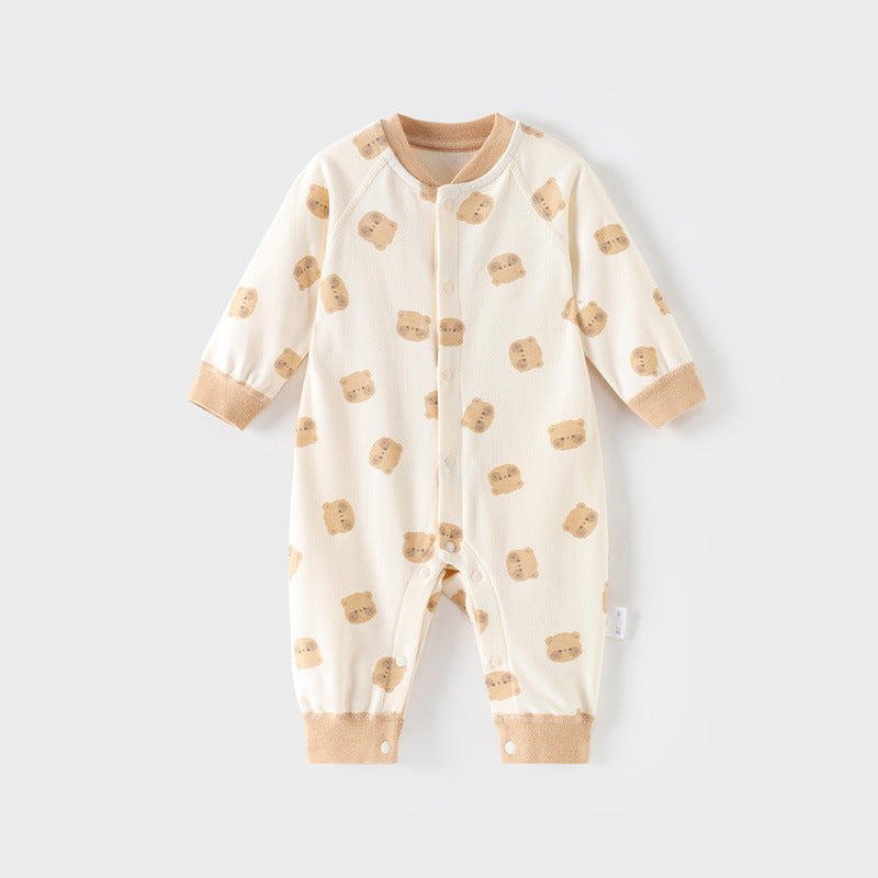 Women's & Men's Yuan 2 Pieces Born Jumpsuit Pure Cotton Thin Romper Cartoon Jumpsuit, Climbing Suit