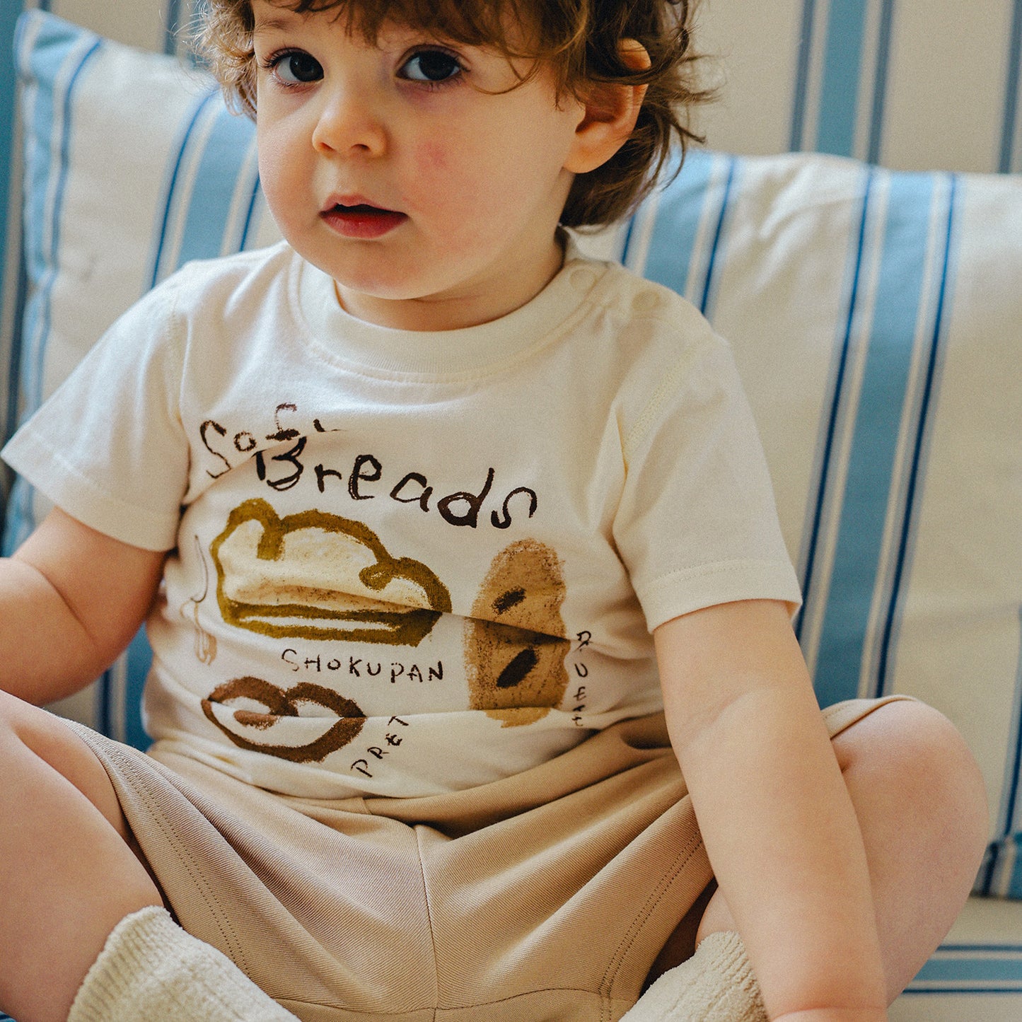 Children's Cotton Printed Summer Short Sleeve Top Nordic Style Boys Children's T-shirt