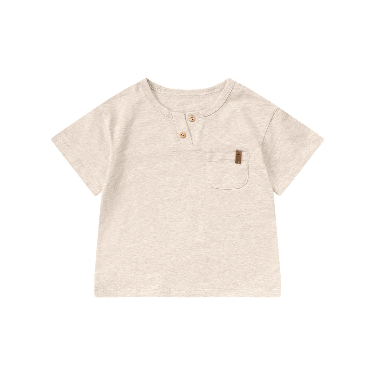 Children's Short-sleeved Summer Pure Cotton Solid Color Children's T-shirt