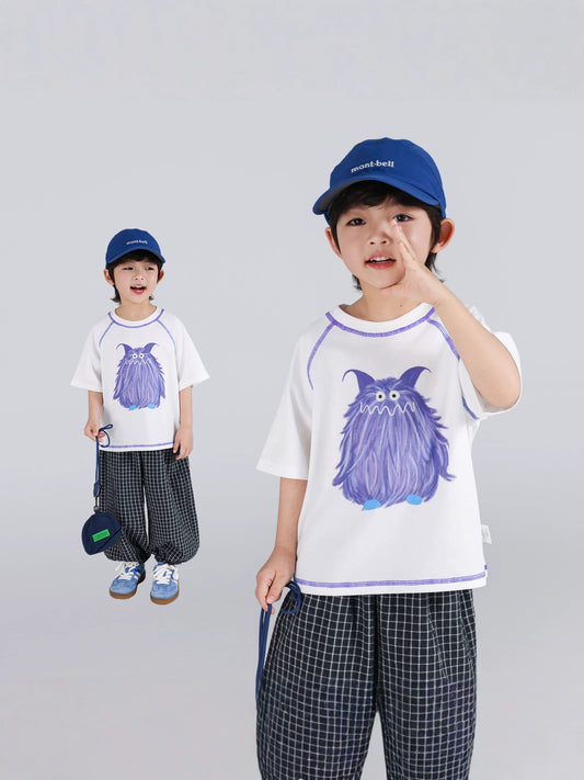 Children's Boy's Short-sleeved Cool Clothing Summer Clothes Antibacterial Half Children's T-shirt
