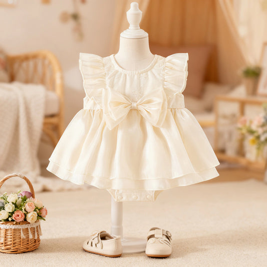 For Babies Cute Princess Tulle Full Moon Year Bloomer Children's Dress