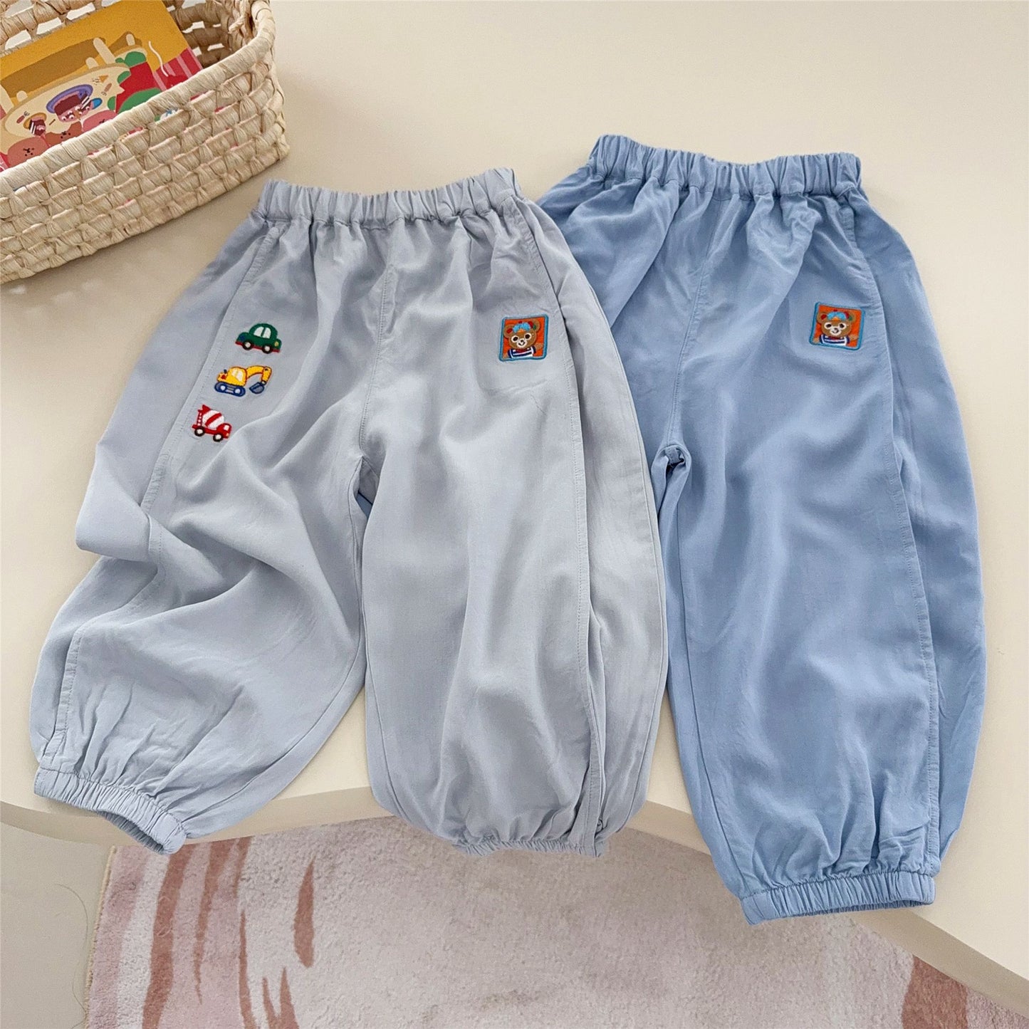 Women's & Men's Air Conditioning Summer Rayon Bloomers Cool Children's Pants