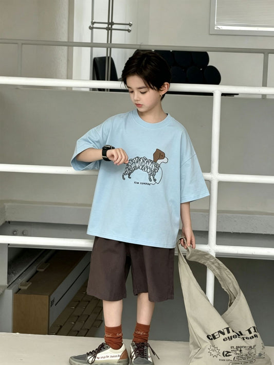 Children's Summer Short-sleeved Loose Breathable Comfortable Half Children's T-shirt