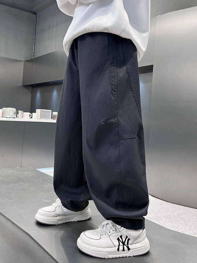 Autumn Casual Older Boy Junior High School Straight Children's Pants