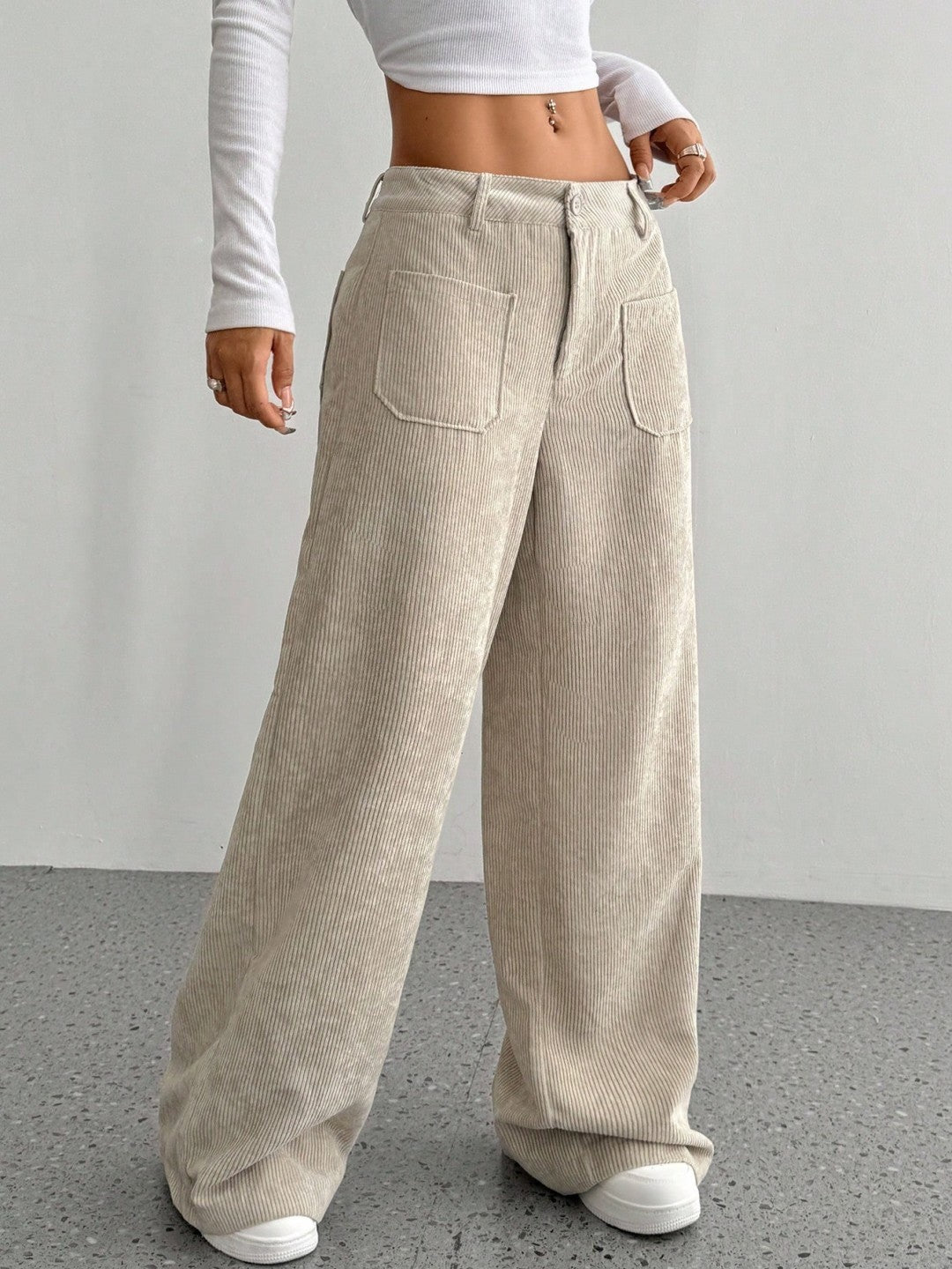 Women's Corduroy Loose Fashion Drape Skinny Casual Pants
