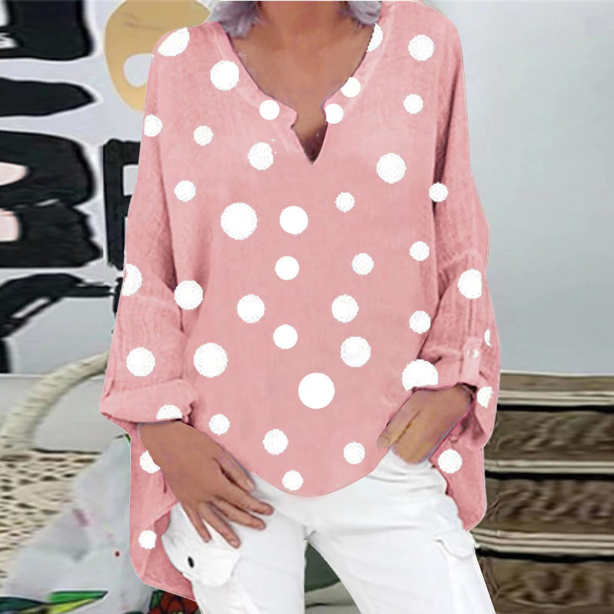Women's Summer Fashion High Sense Loose Shirt Blouse