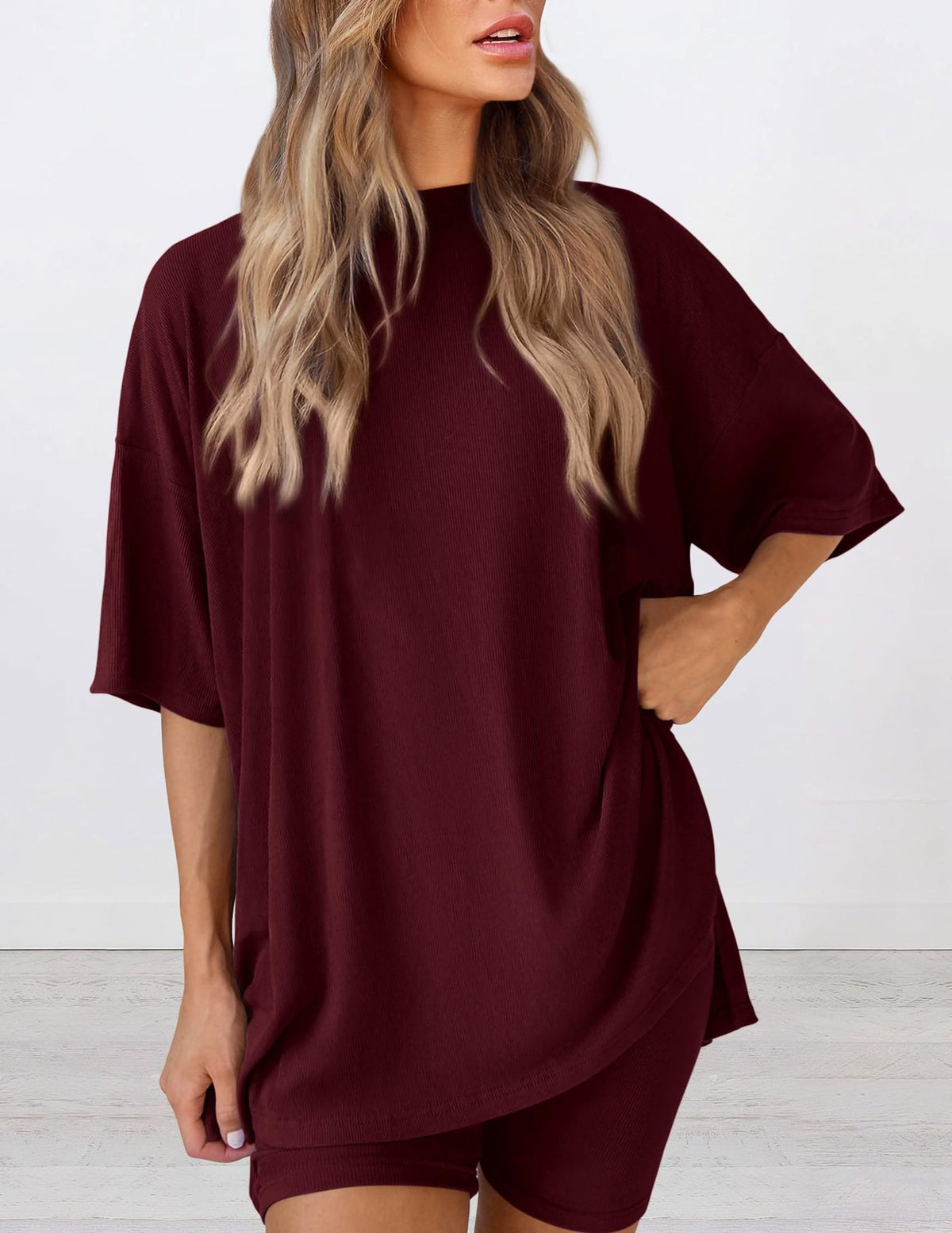 Women's Summer Set Solid Color Loose Pajamas Fashion Casual Suit