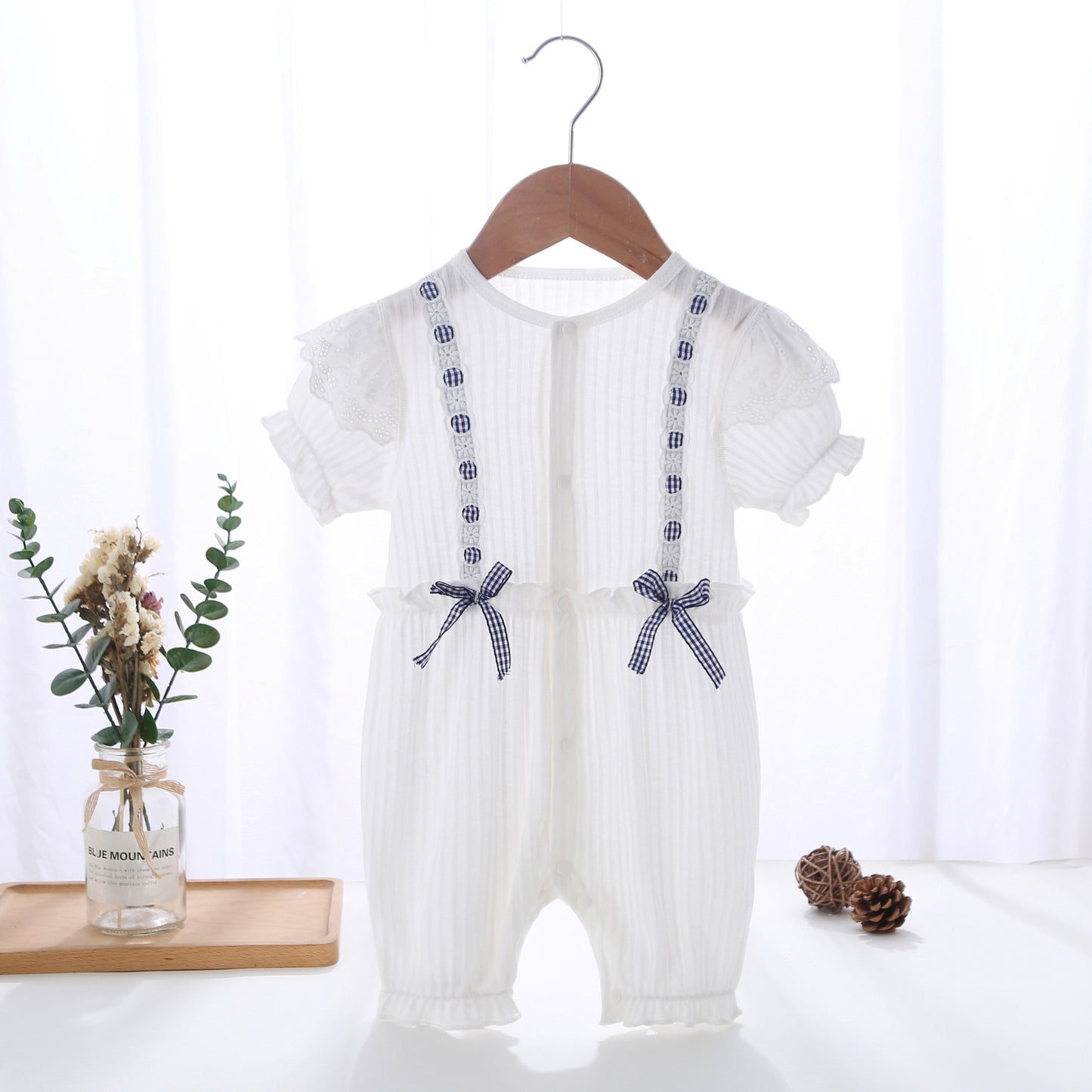 Women's Cute Jumpsuit Clothes Long Sleeve Bowknot Thin Jumpsuit, Climbing Suit