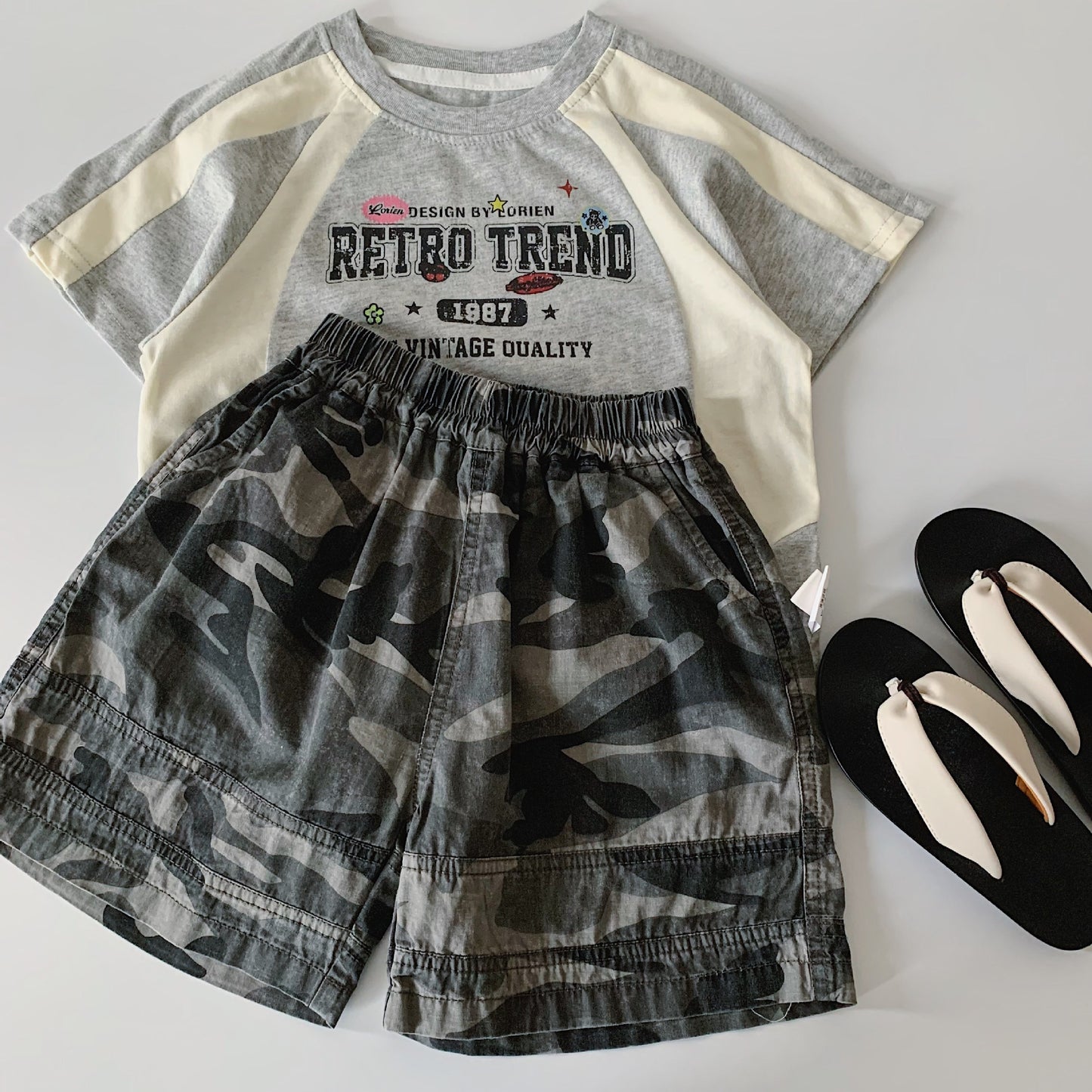 Children's Shorts Summer Korean Style Camouflage Slacks Children's Pants