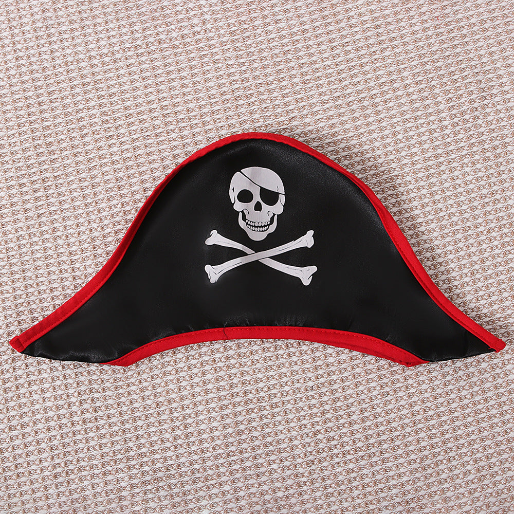 Children's Summer Pirate Role Costume Long-sleeved Striped Children's Suit