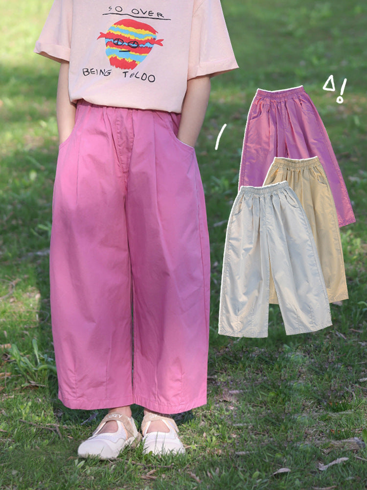 Children's Casual Summer Wide Leg Anti Mosquito Children's Pants