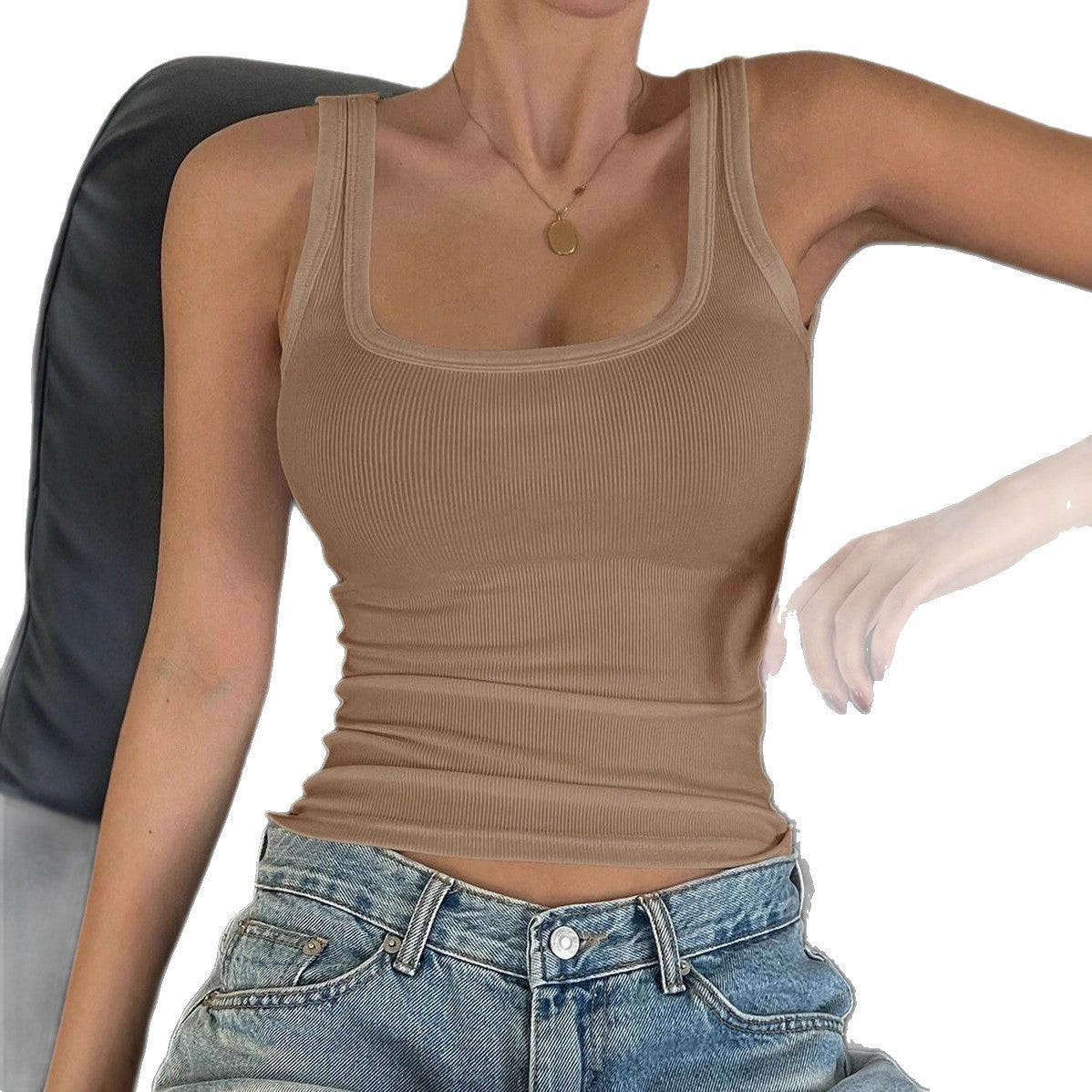 Women's Summer Fashion Hot Solid Color Sexy Small Vest/suspenders/tube Top