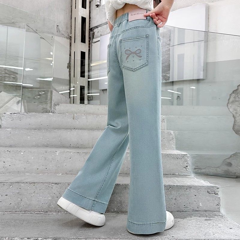 Medium Large Jeans Summer Thin Western Style Children's Pants