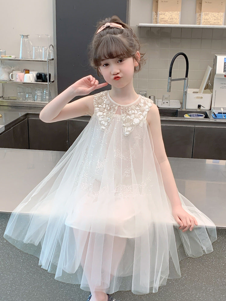 Children's Summer Gauze Western Style Super Nice Children's Dress