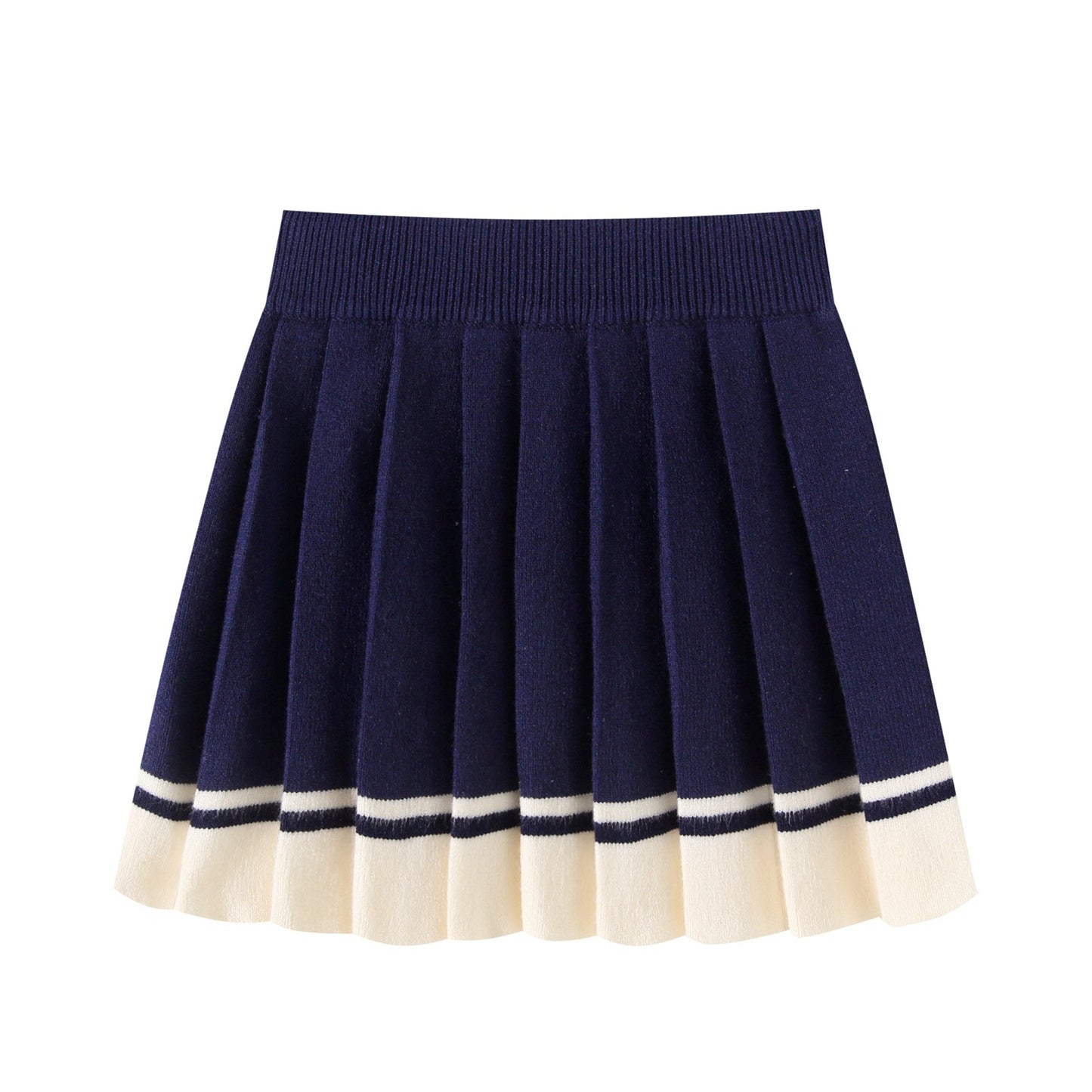 Style Knitting Love Contrast Color Coat Short Sleeve Children's Suit