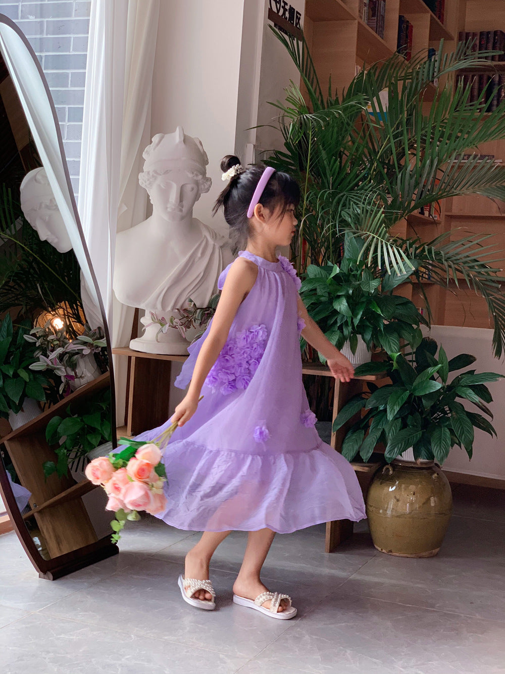 Summer Wear Dress Matching French Atmosphere Gentle Long Parent-child Outfit