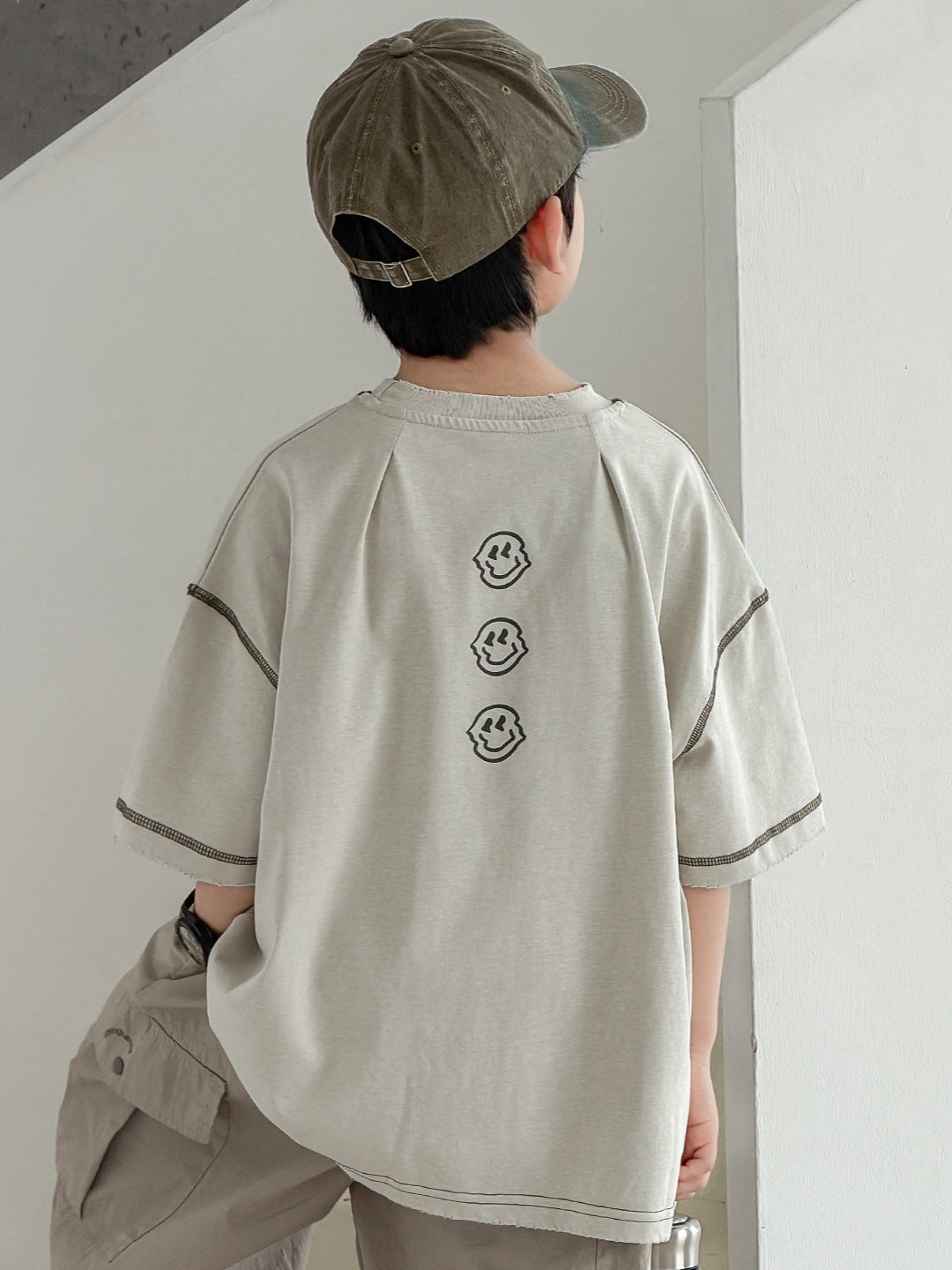 Children's Clothes Loose Top Boys Middle Big Children's T-shirt