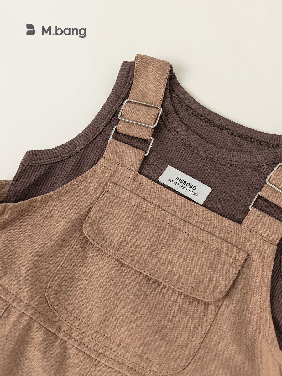 Children's Clothing Sleeveless Top Suspender Pants Summer Clothes Vest Leisure Children's Suit