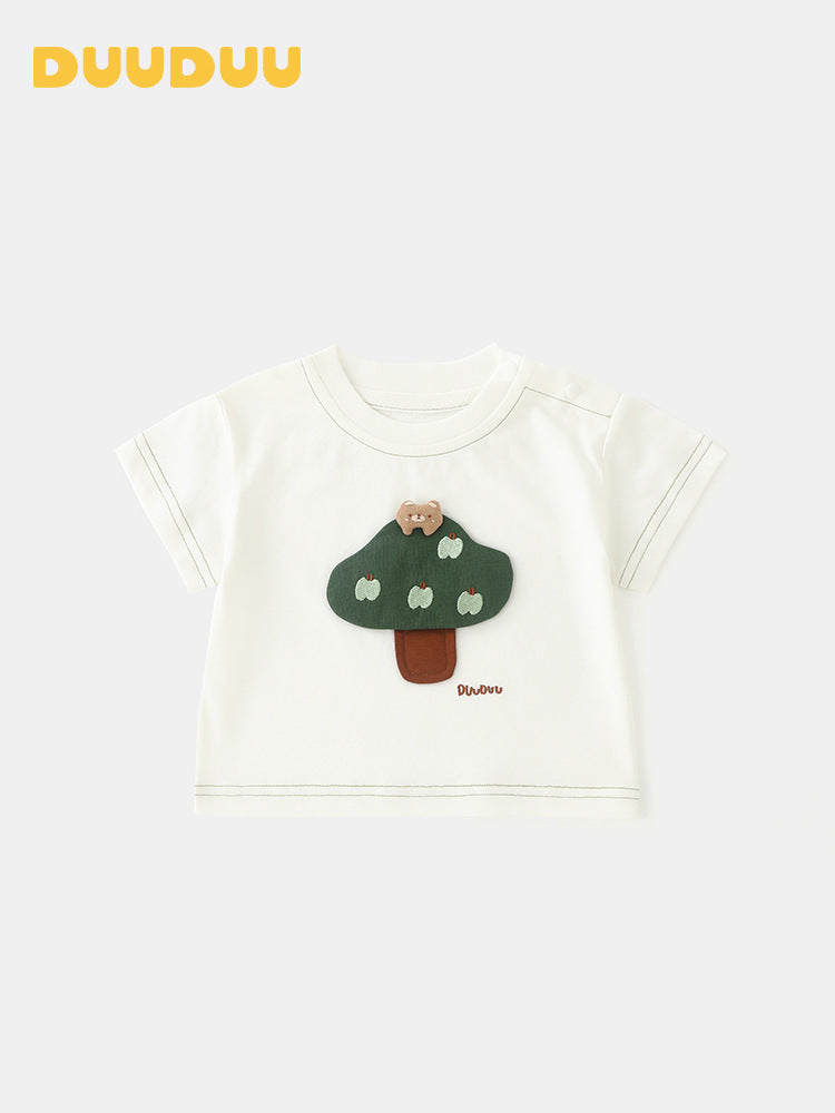 Children's Summer Thin Cool Short-sleeved Short Sleeve Top Korean Style Children's T-shirt