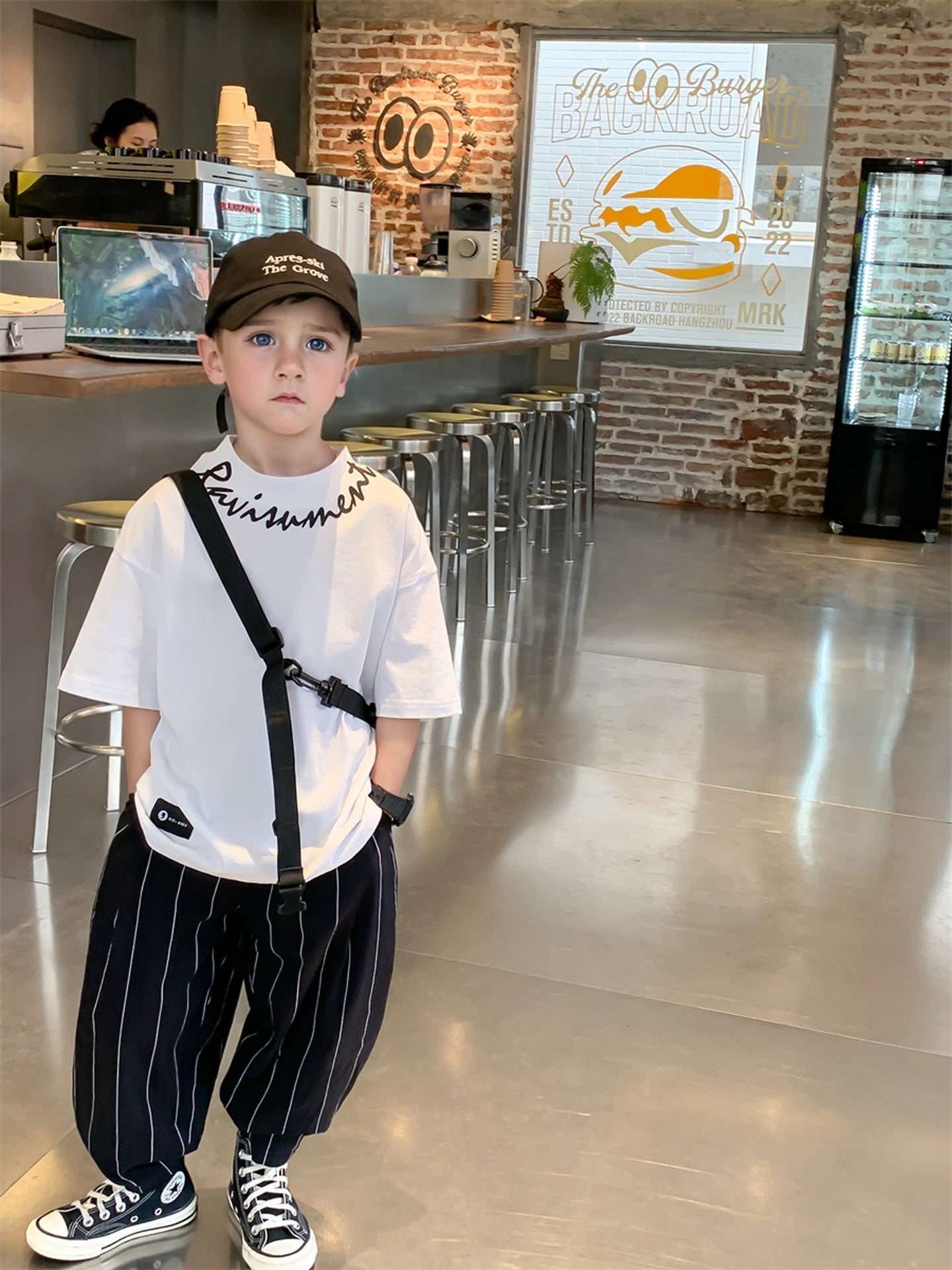 Handsome Fashion Trendy Style Hip Hop Summer Cotton Coat Three-dimensional Children's T-shirt