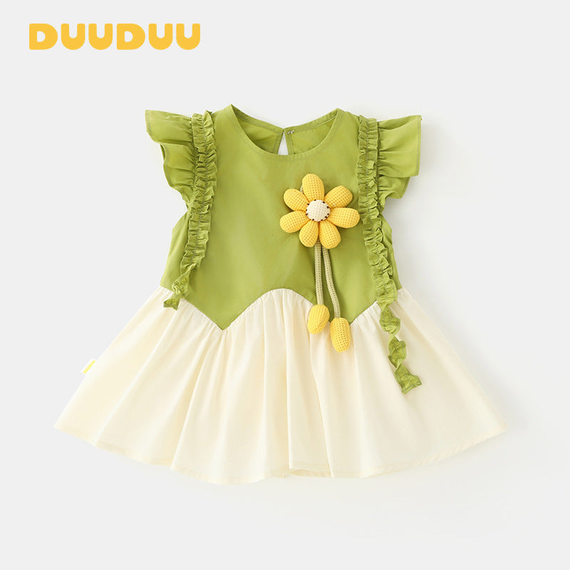 Trendy Thin Short Skirt Little Princess Pettiskirt Children's Dress