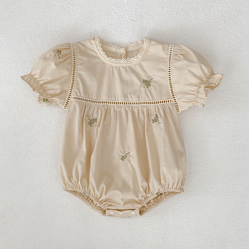 Infant Romper Princess Embroidered Western Style Sisters Children's Dress